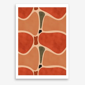 Terracotta Shapes Poster