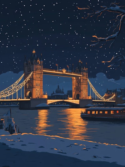 #Art Tower Bridge At Night