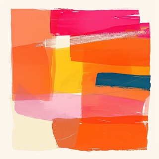 Vibrant Abstract Color Blocks – Modern Geometric Painting